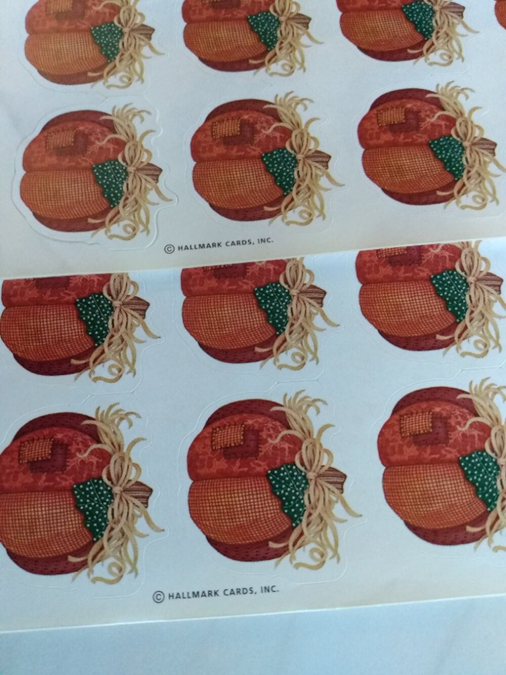 Vintage 90s Halloween Stickers Hallmark Valentine's Day, Pumpkins and Scarecrows - Picture 7 of 16